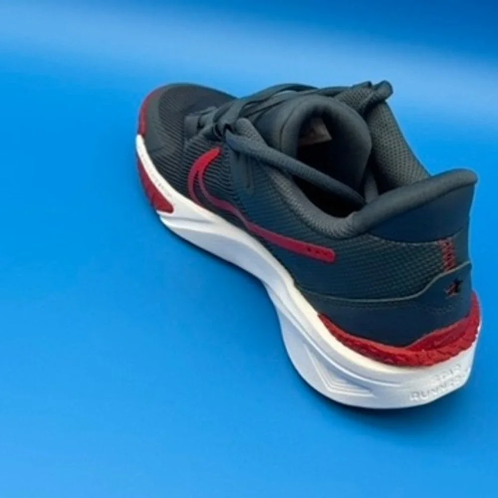 Nike Star Runner 4 NN Thunder Blue Gym Red DX7615-406 5.5Y 7W